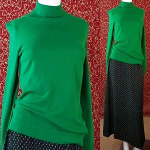 WORTHINGTON vintage green turtleneck S 💥🕛